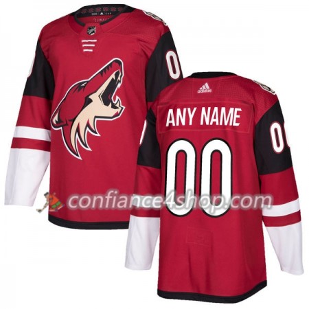 Adidas Maillot de Hockey Arizona Coyotes Personnaliser 2017-2018 Maroon Authentic - Homme